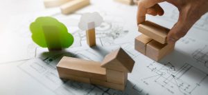 Dessin technique architecture maison écoresponsable bois